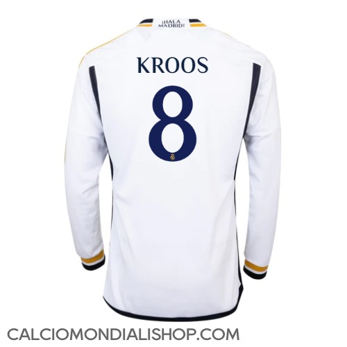 Maglie da calcio Real Madrid Toni Kroos #8 Prima Maglia 2023-24 Manica Lunga